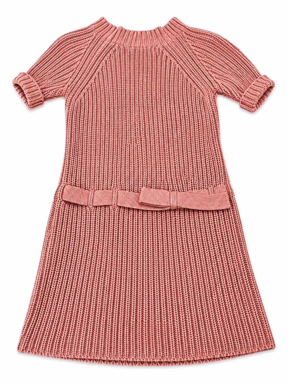 Hope & Henry Girls Pink Knit Sweater Dress- Size 5